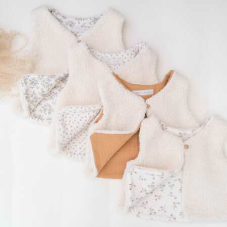 Veste gilet sans manches sherpa enfant